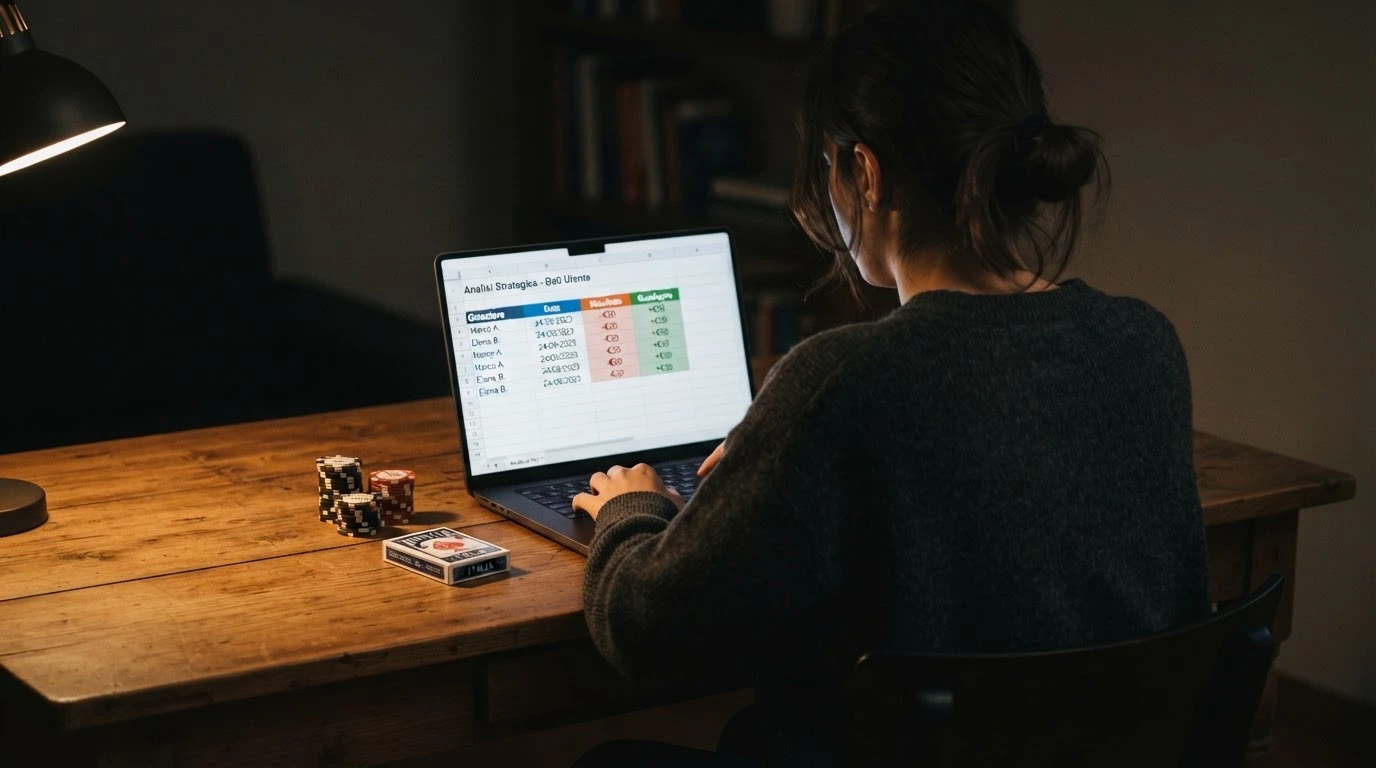 Una griglia comparativa stilizzata con loghi di casinò online, colonne con licenza, bonus e valutazione, e il simbolo di Binance Coin in evidenza