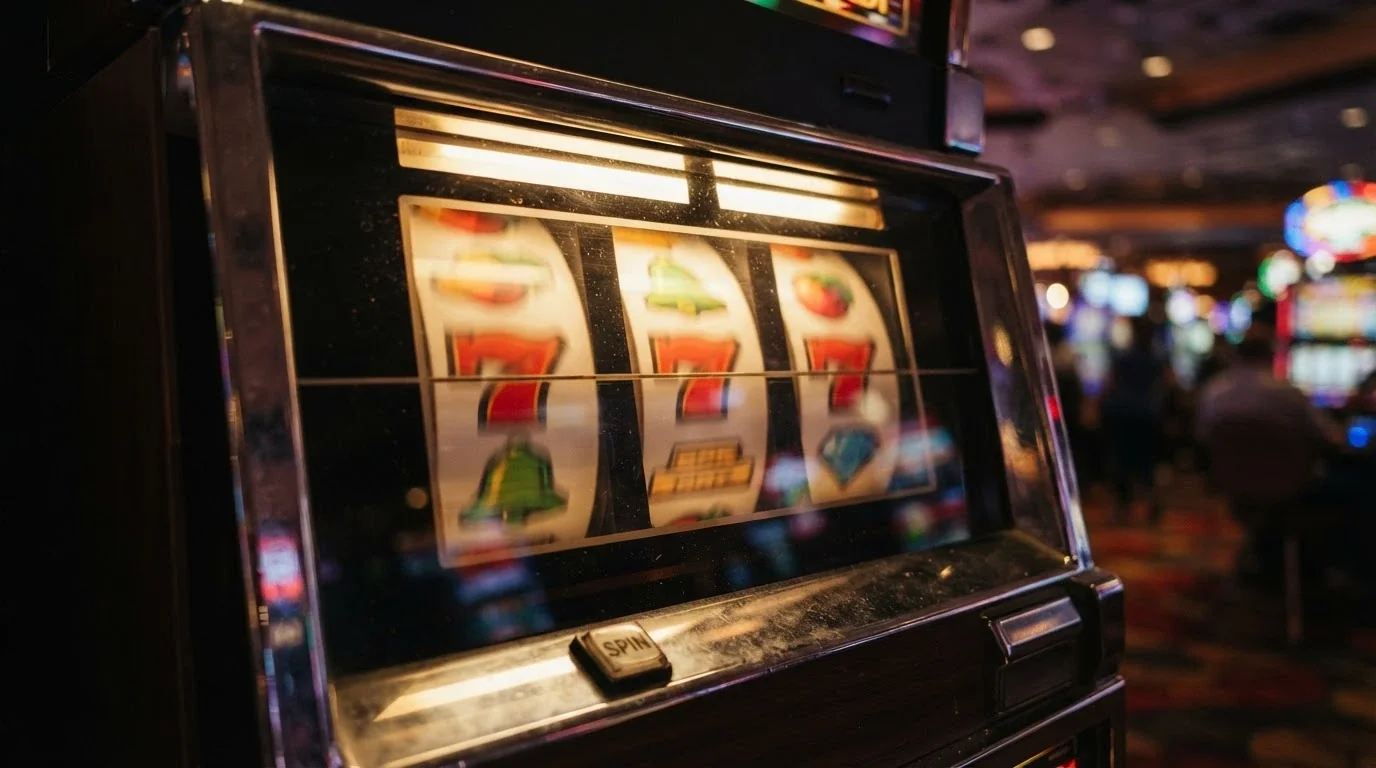Rulli di una slot machine con giri gratis attivi senza deposito