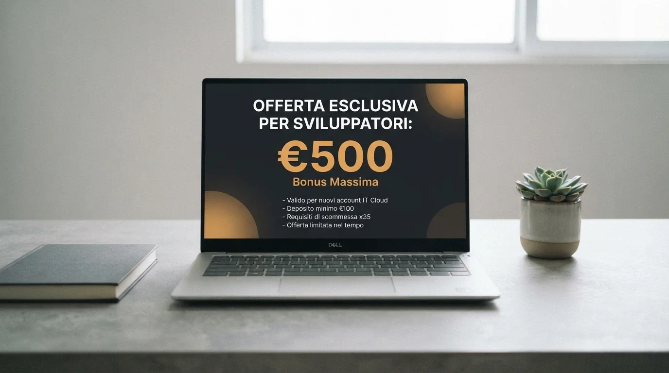 Schermata che mostra un bonus con massimale in euro e relative condizioni