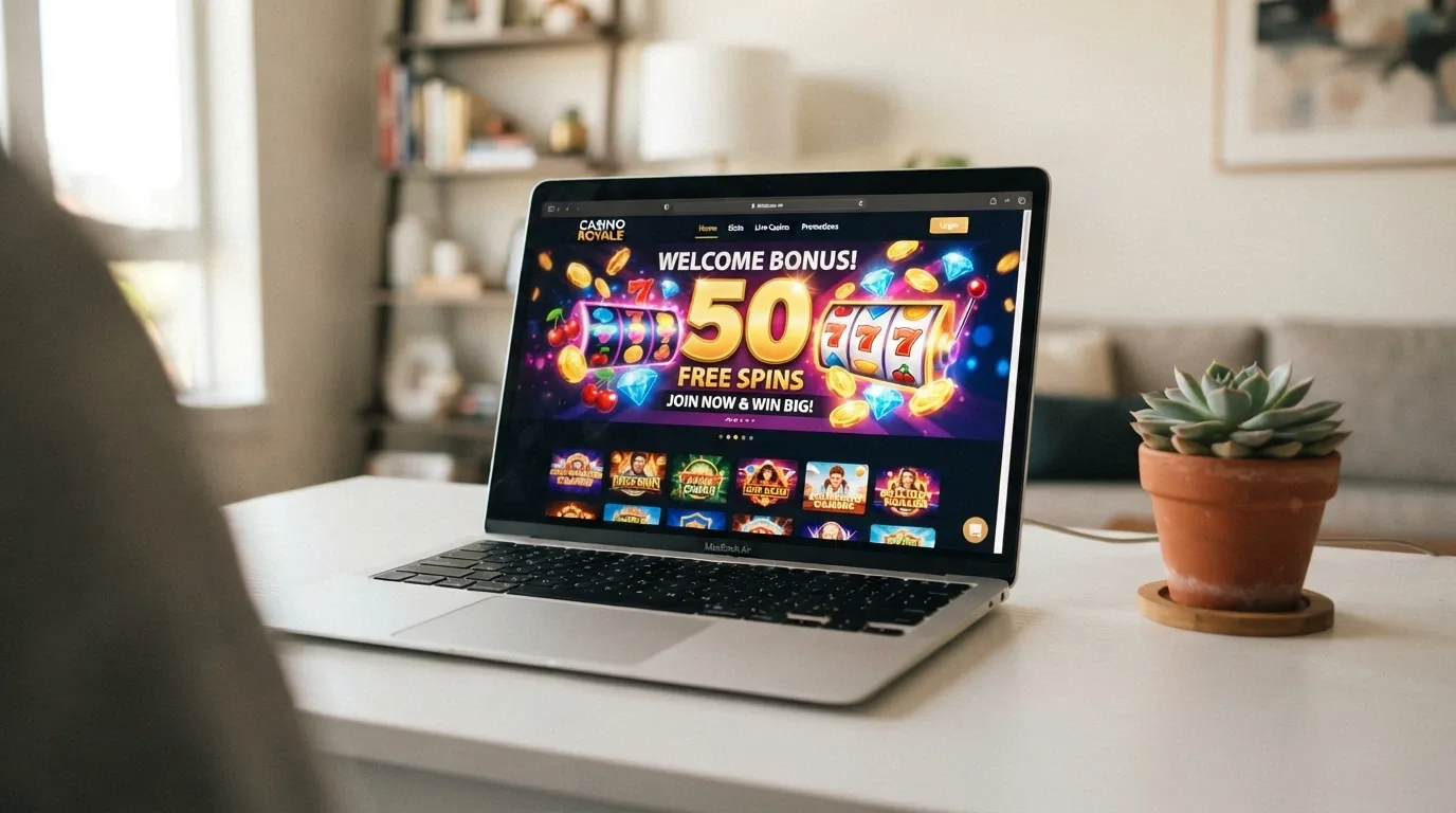 Homepage di un nuovo casinò online italiano con offerta di benvenuto in primo piano