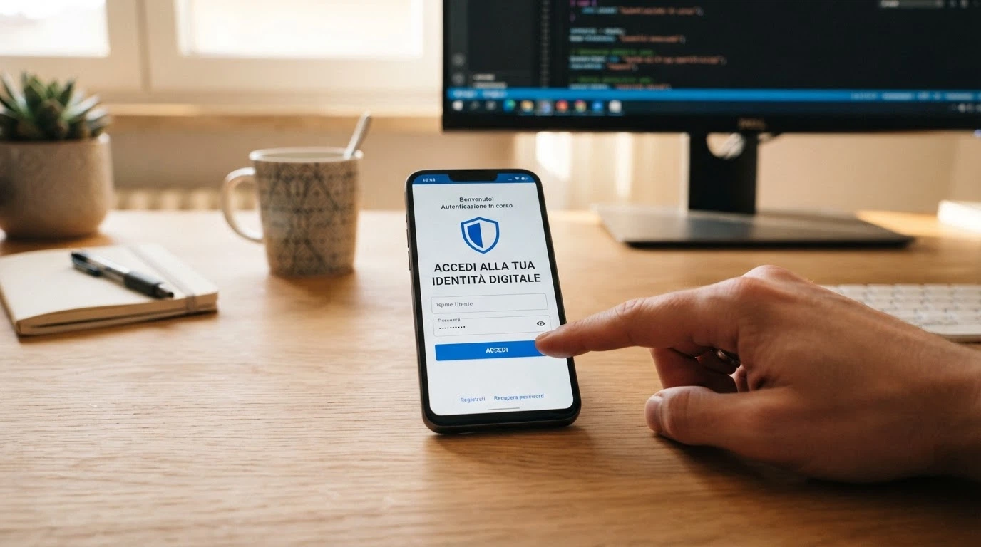 La schermata di accesso SPID su un portale di casino online con i tre livelli di sicurezza e il logo SPID in evidenza
